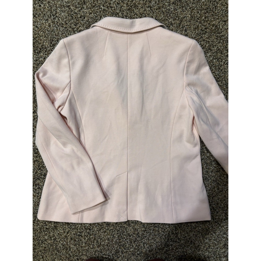 Talbots Aberdeen Knit Blazer Pique Knit Light Pink 10P - Picture 4 of 6